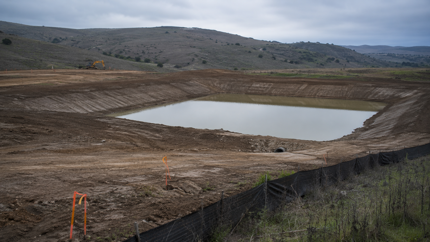 Land development site under construction